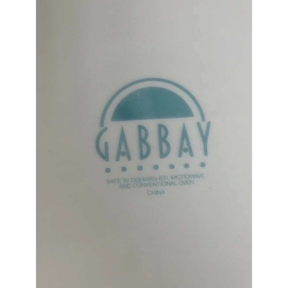 Mosaic by Gabbay GBB13 Dinner Plates  Set Of 4 Geometric Scroll Wave